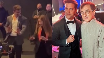 Hrithik Roshan danced to Ek Pal Ka Jeena. He met with Jackie Chan.