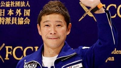 Yusaku Maezawa: Japanese billionaire Yusaku Maezawa, who returned to Earth last month is seen. (Reuters)