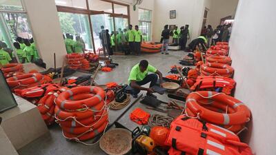 Preparations are being made by Tamil Nadu Disaster Relief Force & Greater Chennai Police Rescue Team for the rescue operations in view of the Cyclone Mandous, in Chennai on Friday. (ANI) Preparations are being made by Tamil Nadu Disaster Relief Force & Greater Chennai Police Rescue Team for the rescue operations in view of the Cyclone Mandous, in Chennai on Friday. (ANI)
