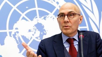 Xinjiang: The UN High Commissioner for Human Rights Volker Turk is seen. (AP)