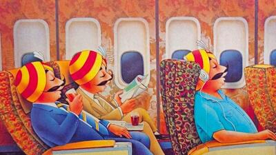 The iconic Air India Maharaja first appeared in 1946, and was invented by Air India’s Commercial Director, Bobby Kooka, and artist Umesh Rao, from J Walter Thompson in Mumbai The iconic Air India Maharaja first appeared in 1946, and was invented by Air India’s Commercial Director, Bobby Kooka, and artist Umesh Rao, from J Walter Thompson in Mumbai