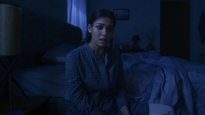 Nayanthara in a still from Connect trailer. Nayanthara in a still from Connect trailer.