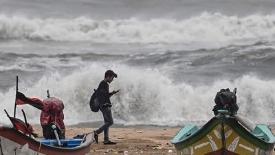 Officials informed that most places over the north coastal Tamil Nadu and Puducherry are likely to have heavy to very heavy rainfall and extremely heavy rainfall at isolated places due to the cyclone's influence. (AFP)