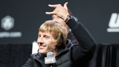 Paddy Pimblett at UFC 282 press conference (Twitter/LewisSimpsonMMA) Paddy Pimblett at UFC 282 press conference (Twitter/LewisSimpsonMMA)