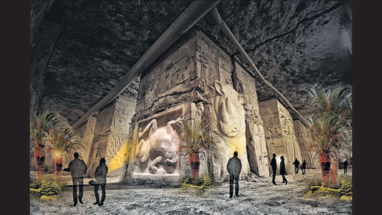 A projection of what the underground displays at Eden Portland will look like.