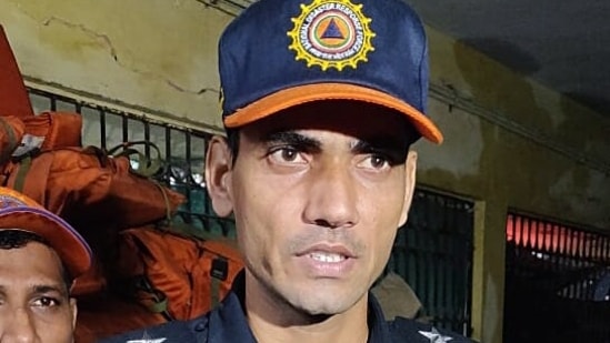 "NDRF is ready to face the Mandous Cyclone situation in Chennai. The NDRF team in Chennai Adayar Indra Nagar has been placed ready where they have packed rescue materials to move when a tough situation arises. Once the alert from state officials is communicated NDRF team will move immediately to the needed spot," said Sub-Inspector NDRF, Sandeep Kumar.(ANI)