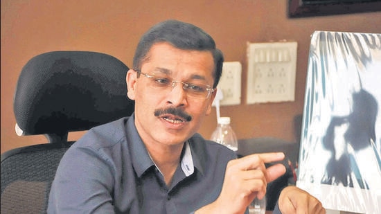 Pune, India - February 8, 2018: Tukaram Mundhe during press conference at PMPML Building, Swargate in Pune, India, on Thursday, February 8, 2018. (HT PHOTO) Pune, India - February 8, 2018: Tukaram Mundhe during press conference at PMPML Building, Swargate in Pune, India, on Thursday, February 8, 2018. (HT PHOTO)
