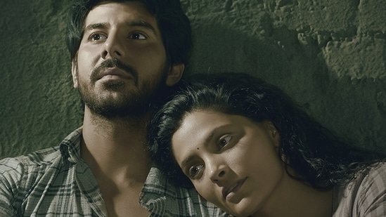 Pavail Gulati and Saiyami kher in a still from Faadu- A Love Story.