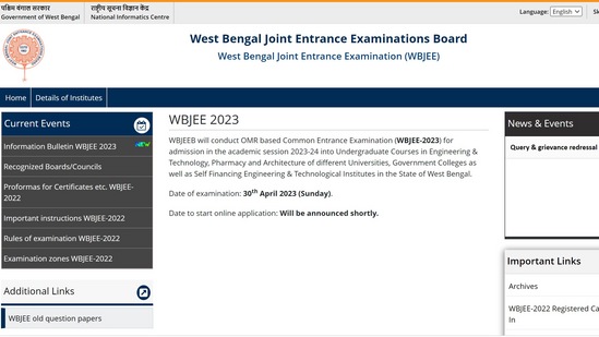 WBJEE 2023 Information Bulletin released, exam on April 30, 2023 WBJEE 2023 Information Bulletin released, exam on April 30, 2023