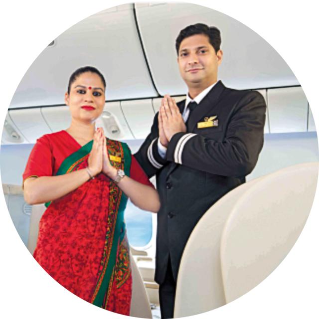 A file picture of AI cabin crew members A file picture of AI cabin crew members