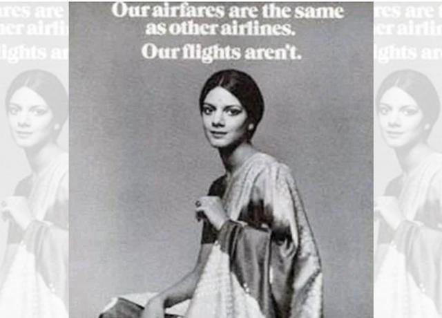 An ad for Air India which used the iconic tagline ‘Air India Has Something Money Can’t Buy’ An ad for Air India which used the iconic tagline ‘Air India Has Something Money Can’t Buy’