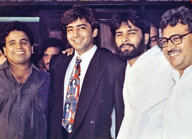 (Above) At the premiere of Rang, with producer Mansoor Siddique and director Talat Jani (Above) At the premiere of Rang, with producer Mansoor Siddique and director Talat Jani