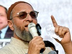 AIMIM chief Asaduddin Owaisi addressing a public meeting. AIMIM chief Asaduddin Owaisi addressing a public meeting.