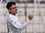 Pakistan's Abrar Ahmed celebrates after taking wicket of England's Ben Stokes during the first day of the second test cricket match between Pakistan and England, in Multan, Pakistan, Friday, Dec. 9, 2022. Pakistan's Abrar Ahmed celebrates after taking wicket of England's Ben Stokes during the first day of the second test cricket match between Pakistan and England, in Multan, Pakistan, Friday, Dec. 9, 2022.