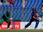 India's Virat Kohli plays a shot during the third one day international cricket match between Bangladesh and India in Chittagong India's Virat Kohli plays a shot during the third one day international cricket match between Bangladesh and India in Chittagong
