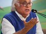 New Delhi: Congress leader Jairam Ramesh addresses a press conference at AICC HQ, in Delhi. (PTI) New Delhi: Congress leader Jairam Ramesh addresses a press conference at AICC HQ, in Delhi. (PTI)