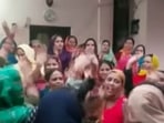 In a video shared by news agency ANI, the villagers can be seen dancing and singing, with some musical instruments adding to the celebrations.