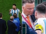 Lionel Messi showed Louis van Gaal just exactly what he felt for him Lionel Messi showed Louis van Gaal just exactly what he felt for him