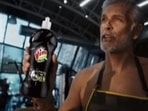 Milind Soman in a new ad for Vim.