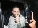 Post Malone is in India for his concert. Post Malone is in India for his concert.