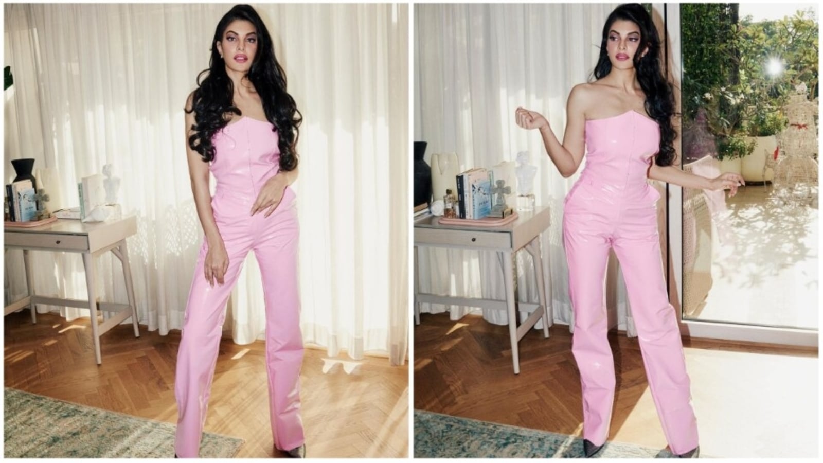 Jacqueline Fernandez takes glam quotient to new heights in pink latex ...