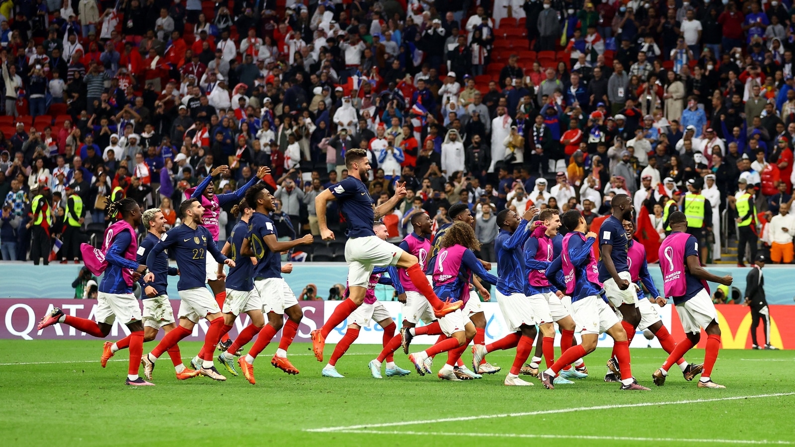 FIFA World Cup 2022: Oliver Giroud, Aurelien Tchouameni score as France defeat England to enter semi-finals