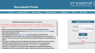 IIT Kanpur recruitment 2022: 131 Junior Technician and other posts on offer IIT Kanpur recruitment 2022: 131 Junior Technician and other posts on offer