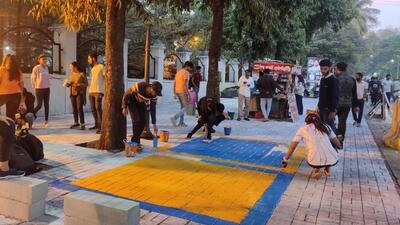 In Kharadi, the winning design will be put into effect at Zensar road PDEA School to Pathare School for access roads to 3 schools namely PDEA School, Gyanankur School and Rajarambapu Pathare School. (HT PHOTO)