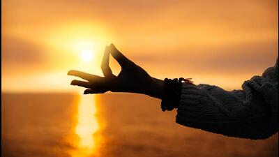Mudras are non-verbal means of communication and are often performed to attain calming effect on the mind and are also called mana mudra. (Shutterstock) Mudras are non-verbal means of communication and are often performed to attain calming effect on the mind and are also called mana mudra. (Shutterstock)