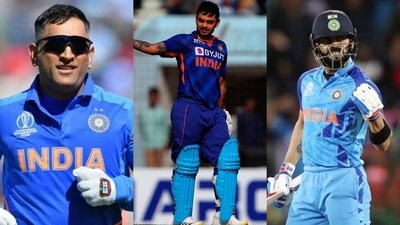 MS Dhoni; Ishan Kishan; Virat Kohli MS Dhoni; Ishan Kishan; Virat Kohli