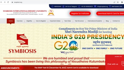 SNAP admit card released for December 18 examination SNAP admit card released for December 18 examination