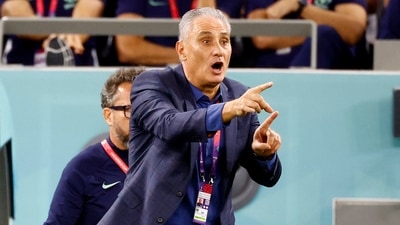FIFA World Cup Qatar 2022 - Croatia vs Brazil - Brazil coach Tite reacts (REUTERS)