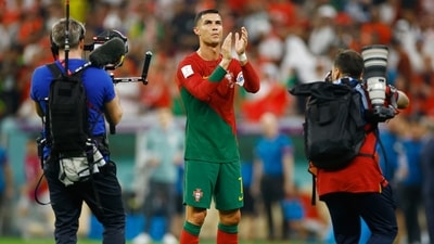 Cristiano Ronaldo during FIFA World Cup 2022. (REUTERS)