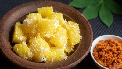 Rich in fibre: Cassava is great for gut health due to its high fibre content. It helps control blood sugar levels, reduce blood cholesterol levels and improve overall gut health. (Pexels) Rich in fibre: Cassava is great for gut health due to its high fibre content. It helps control blood sugar levels, reduce blood cholesterol levels and improve overall gut health. (Pexels)