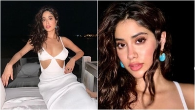 Janhvi Kapoor’s white midriff-baring gown is the perfect ensemble for beach (Instagram/@janhvikapoor) Janhvi Kapoor’s white midriff-baring gown is the perfect ensemble for beach (Instagram/@janhvikapoor)