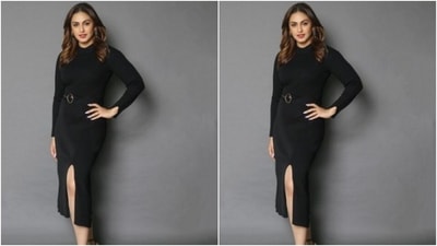 Hum played muse to fashion designer house Forever New and picked a bodycon black dress for the pictures. (Instagram/@iamhumaq) Hum played muse to fashion designer house Forever New and picked a bodycon black dress for the pictures. (Instagram/@iamhumaq)