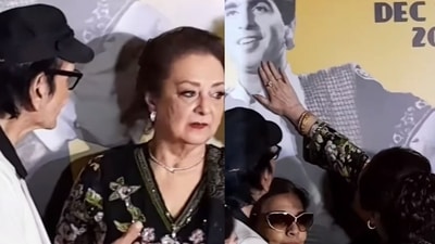 Saira Banu at Dilip Kumar’s 100th birth anniversary film festival in Mumbai. (Viral Bhayani) (Viral Bhayani)