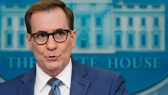 National Security Council spokesman John Kirby speaks during a press briefing.(AP)