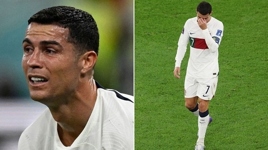 Cristiano Ronaldo could not control his emotions(Getty.AP)