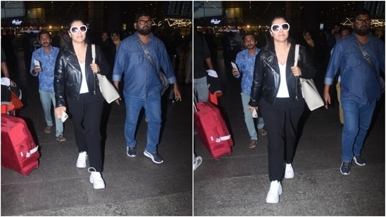 Kajol flies back to the city in dapper look, serves fresh airport fashion  inspo