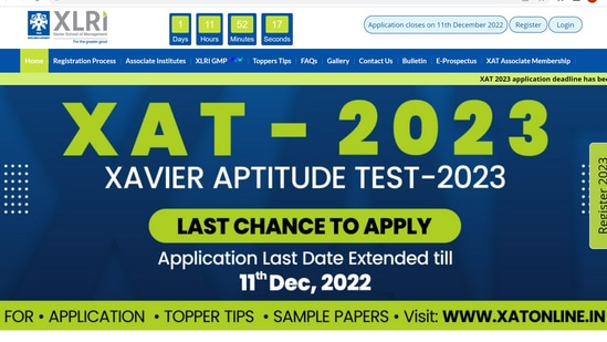 XAT 2023 registration process ends on December 11 XAT 2023 registration process ends on December 11