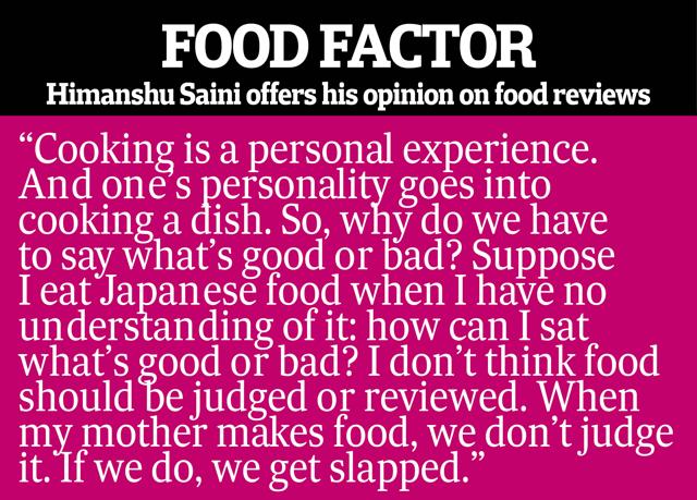 Food reviews, anyone? Food reviews, anyone?