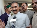 Shimla, Dec 10 (ANI): Newly-elected Himachal Pradesh Congress Legislature Party leader Sukhvinder Singh Sukhu speaks to the media as he arrives to attend the Congress Legislature Party meeting, in Shimla on Saturday. (ANI Photo) (Pradeep Kumar ) Shimla, Dec 10 (ANI): Newly-elected Himachal Pradesh Congress Legislature Party leader Sukhvinder Singh Sukhu speaks to the media as he arrives to attend the Congress Legislature Party meeting, in Shimla on Saturday. (ANI Photo) (Pradeep Kumar )