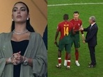 Cristiano Ronaldo's girlfriend: Ronaldo with Portugal manager(getty images) Cristiano Ronaldo's girlfriend: Ronaldo with Portugal manager(getty images)
