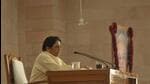 Bahujan Samaj Party chief Mayawati has also said, “there is a lot of suspicion over the defeat of the BJP in the Khatauli assembly bypolls, and this is also a matter to think about.” (HT FILE PHOTO) Bahujan Samaj Party chief Mayawati has also said, “there is a lot of suspicion over the defeat of the BJP in the Khatauli assembly bypolls, and this is also a matter to think about.” (HT FILE PHOTO)