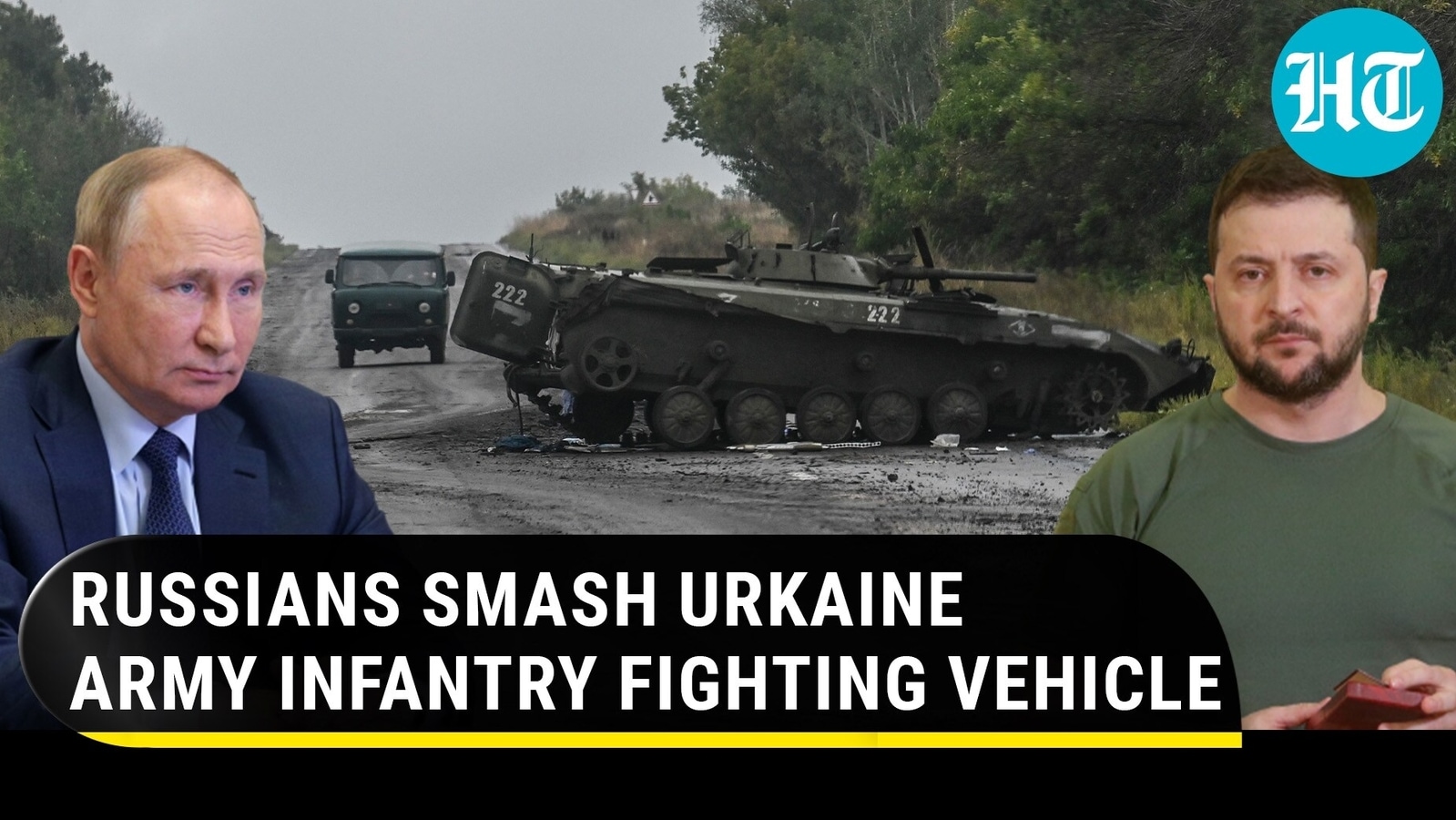 Direct Hit By Putin's Men Destroys Ukraine Infantry Fighting Vehicle In ...