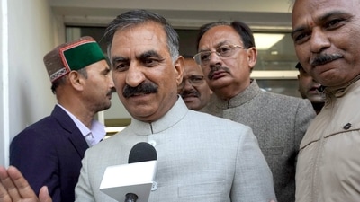 Shimla, Dec 10 (ANI): Newly-elected Himachal Pradesh Congress Legislature Party leader Sukhvinder Singh Sukhu speaks to the media as he arrives to attend the Congress Legislature Party meeting, in Shimla on Saturday. (ANI Photo) (Pradeep Kumar ) Shimla, Dec 10 (ANI): Newly-elected Himachal Pradesh Congress Legislature Party leader Sukhvinder Singh Sukhu speaks to the media as he arrives to attend the Congress Legislature Party meeting, in Shimla on Saturday. (ANI Photo) (Pradeep Kumar )