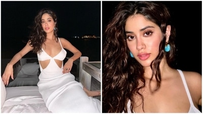 In her earlier post, Janhvi Kapoor was seen rocking the minimal look in a white cut-out dress featuring a plunging neckline. (Instagram/@janhvikapoor)