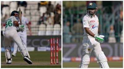 Babar was mercilessly trolled by Pakistani fans after the ace cricketer perished for a mediocre individual score in the 2nd innings. (AP) Babar was mercilessly trolled by Pakistani fans after the ace cricketer perished for a mediocre individual score in the 2nd innings. (AP)