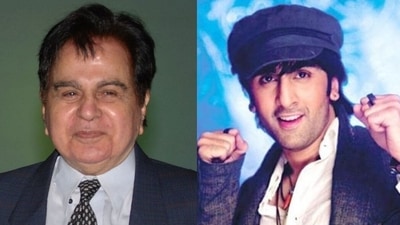 Dilip Kumar at an event and Ranbir Kapoor in a still from his debut film Sawaariya. Dilip Kumar at an event and Ranbir Kapoor in a still from his debut film Sawaariya.